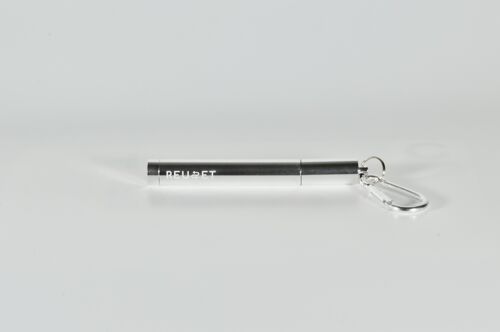 Collapsible Reusable Straw - Silver