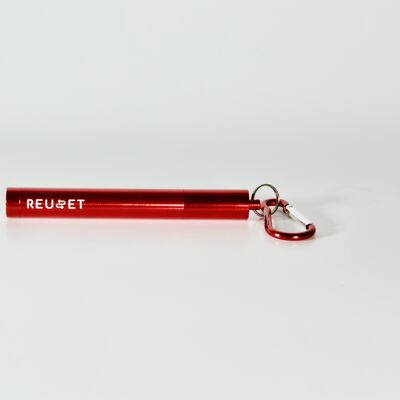 Pajita Reutilizable Plegable - Rojo