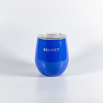 Taza de café reutilizable de 8 oz - Azul