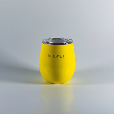 8oz Reusable Coffee Cup - Yellow