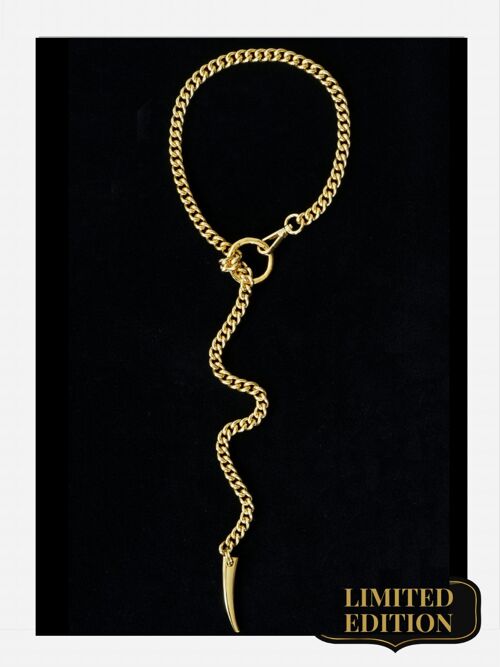 Gold Long Chain Necklace - FORBIDDEN