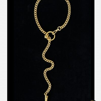 Gold Long Chain Necklace - FORBIDDEN