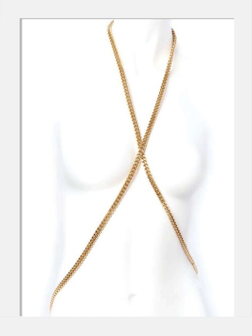 Body Chain Necklace Gold - LUX