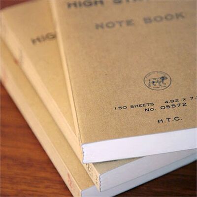 Hightide // Puggy's Paperback Notebook // Black