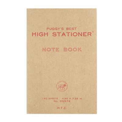 Hightide // Puggy's Paperback Notebook // Red