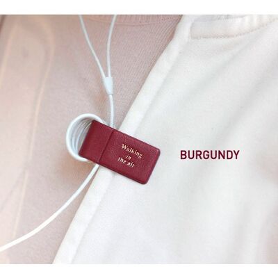 Iconic // Magnet Earphone Winder // Burgundy