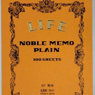 Life Noble Memo-Pad (B7, Plain)