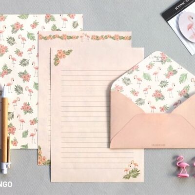 Iconic Pattern Letter Set - Flamingo