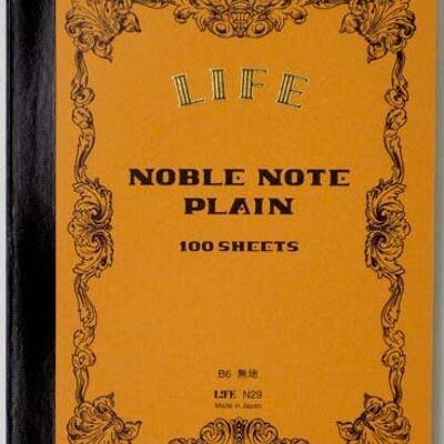 Life Noble Notebook (B6, Plain)