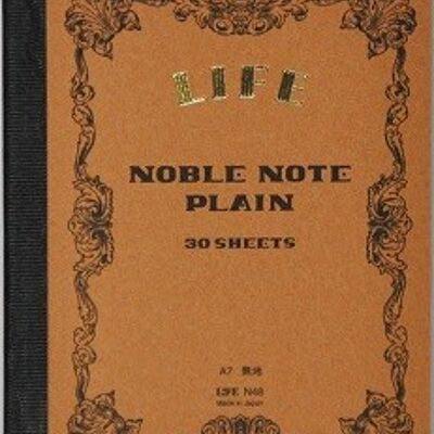 Life Noble Notebook (A7, Plain)
