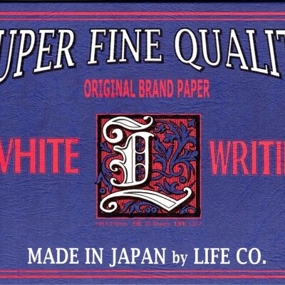 Life 'L brand' label Writing Paper // A5 - Graph *DISCONTINUED*