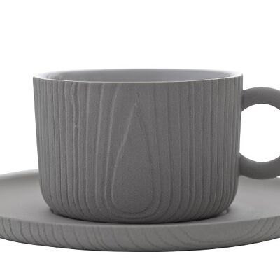 Toast Living // MU / Coffee Cup & Saucer / Grey