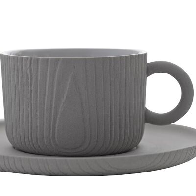 Toast Living // MU / Coffee Cup & Saucer / Grey