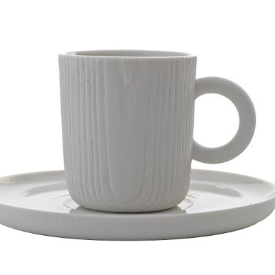Toast Living // MU / Espresso Cup & Saucer / White