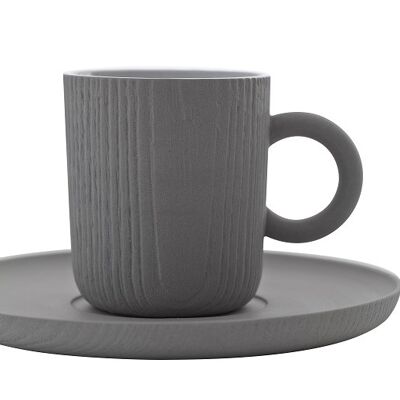 Toast Living // MU / Espresso Cup & Saucer / Grey