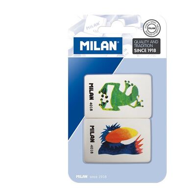 Milan // Synthetic Rubber Eraser 4018 // Pack of 2