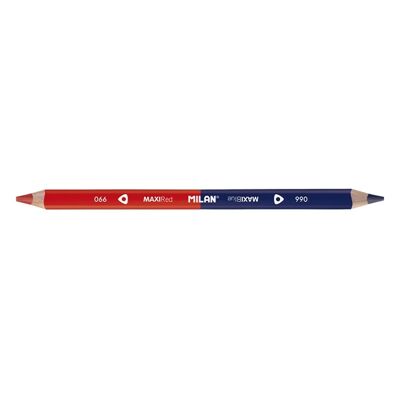 Milan Maxi Bicolour Red-Blue Triangular Pencils (12 pk)