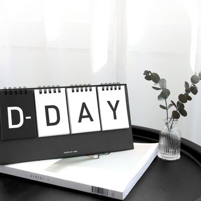 Iconic D-Day Calendar - Black and White