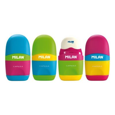 Milan Mix CAPSULE Sharpener + Eraser