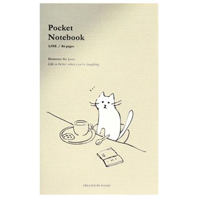 Iconic Pocket Notebook - Line - Café