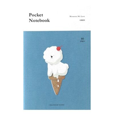 Iconic Pocket Notebook - Grid - Ice Cream