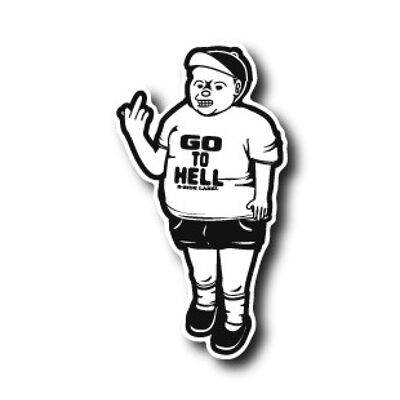 B-Side Label Sticker - Go to hell