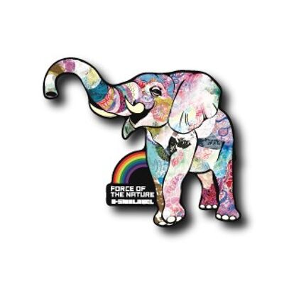B-Side Label Sticker - Force of Nature - Elephant