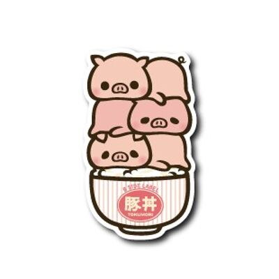 B-Side Label Sticker - Pork Bowl