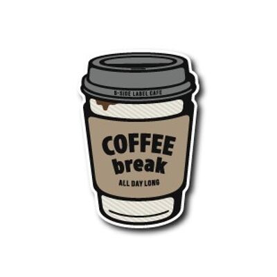B-Side Label Sticker - Coffee Break