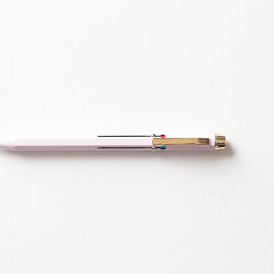 Basic Utility 4-Colour Ballpoint Pen - Dusty Pink