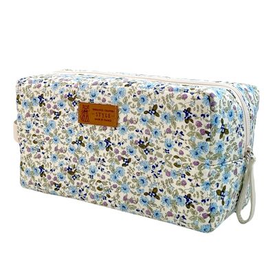 Nomad pencil case M, “Louise” blue