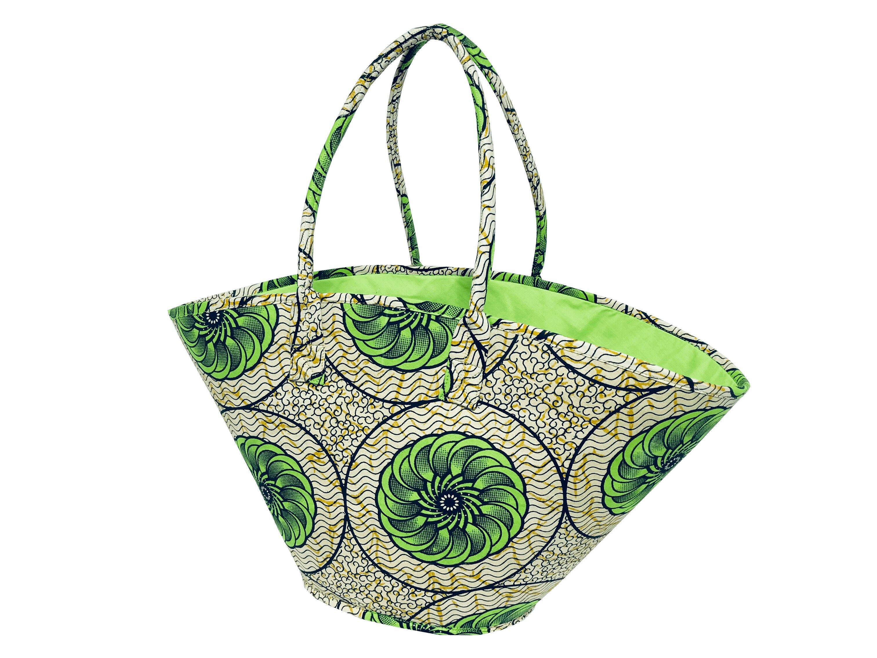 Diegue Wax - Borsa tote verde