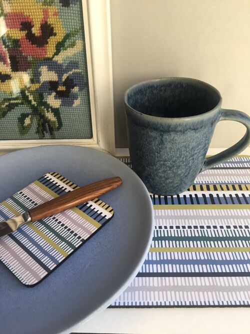Woven stripe placemats