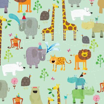 Papier d'emballage cadeau animal WP94 2