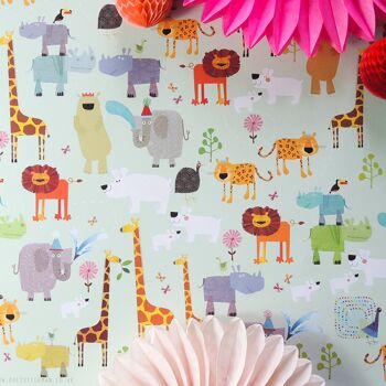 Papier d'emballage cadeau animal WP94 4