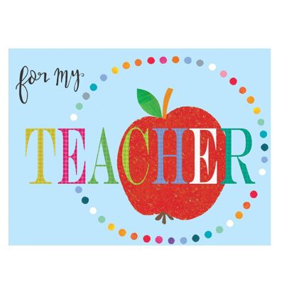 Tarjeta de agradecimiento mini profesor TW58