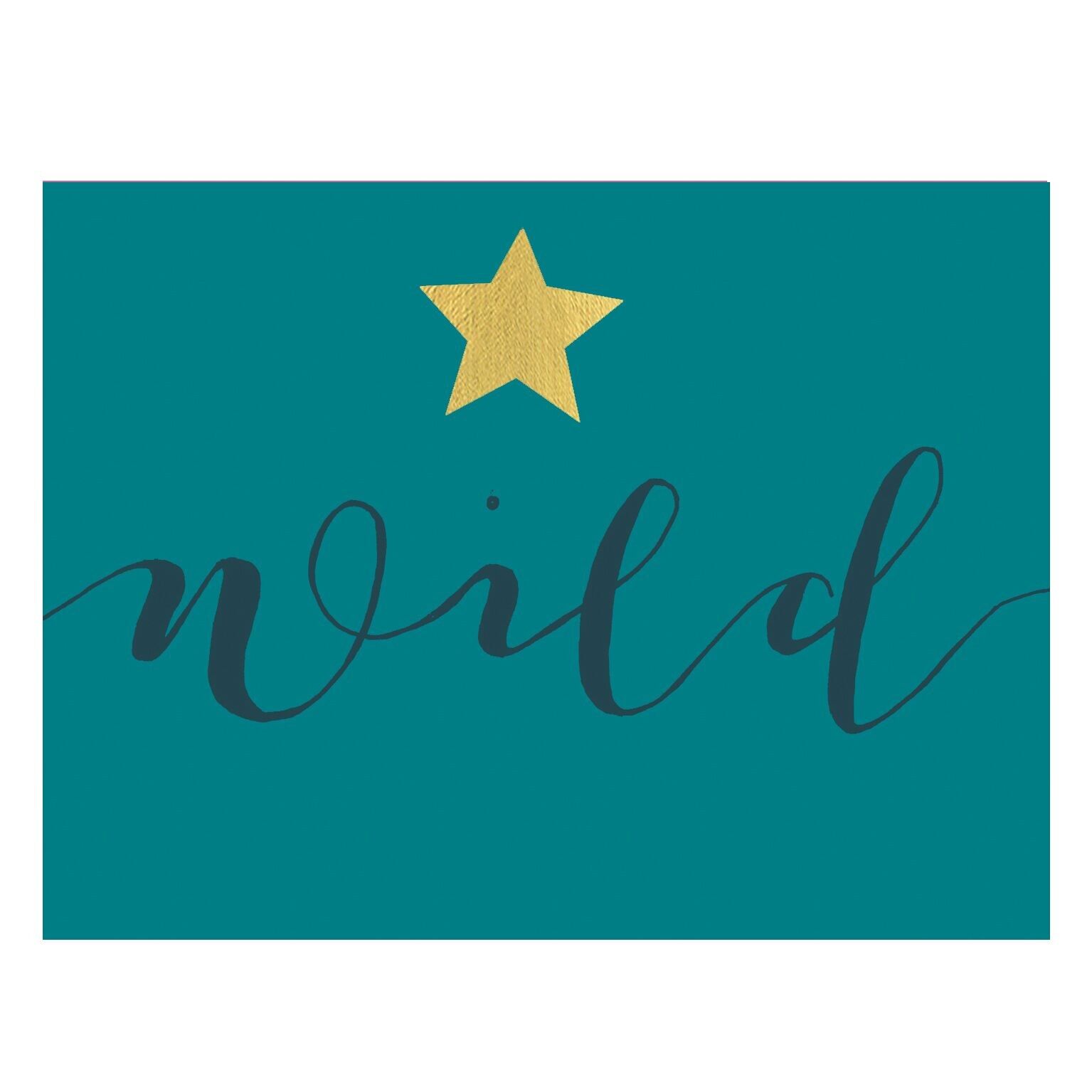 KBW03 Wild Mini Card with Gold Foiling