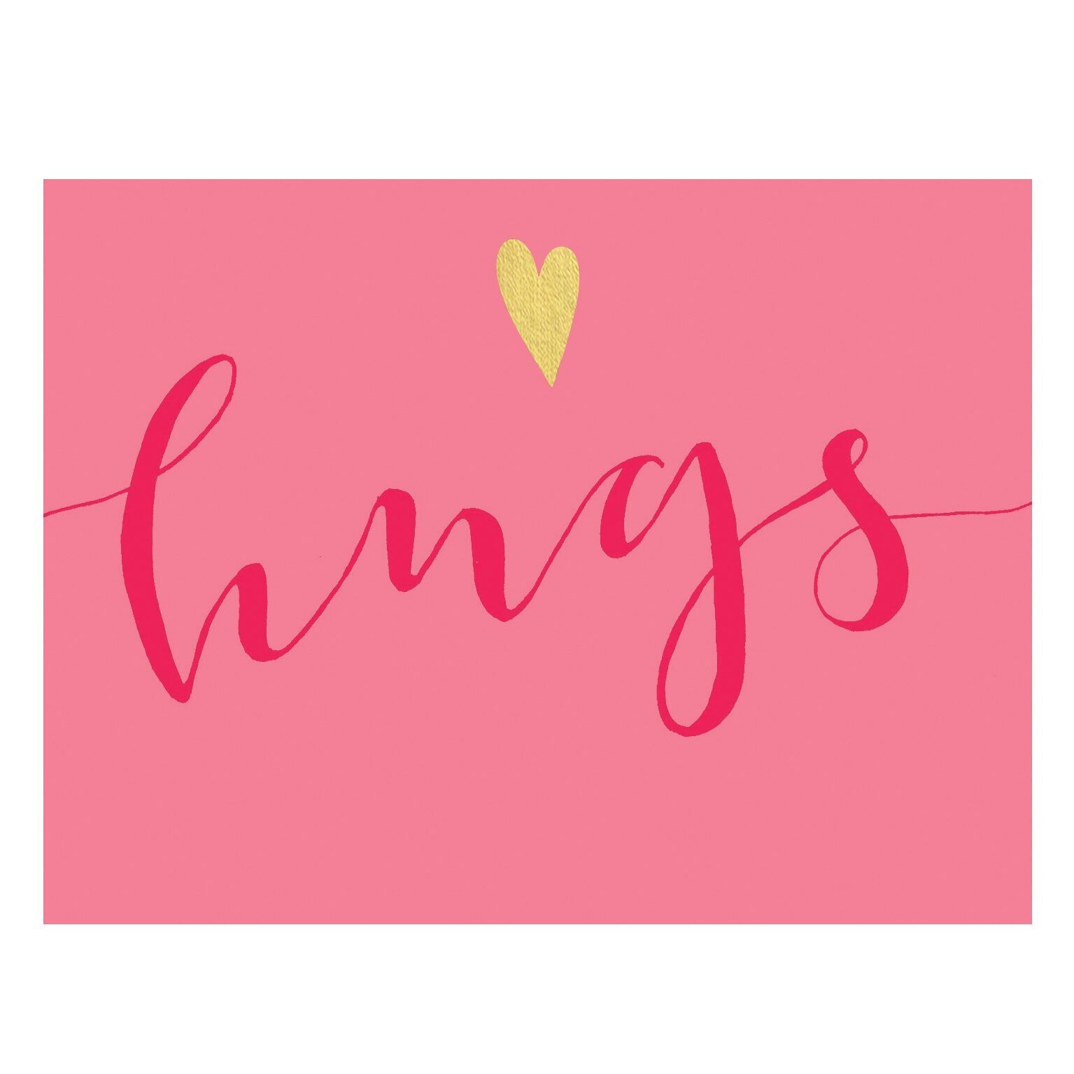 KBW23 Hugs Mini Card con lamina d'oro