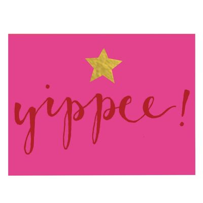 KBW28 Yippee Mini Card mit Goldfolie