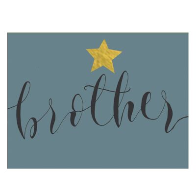 KBW08 Brother Mini Card with Gold Foiling