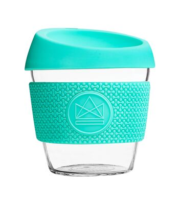Tasses à café en verre réutilisables Neon Kactus 8oz - Free Spirit 2