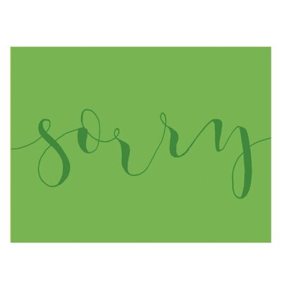 KBW10 Mini-Grußkarte „Sorry“