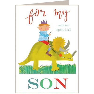 BY06 Dinosaur Son Greetings Card