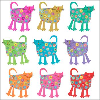 Papier d'emballage cadeau WP27 Chats 3