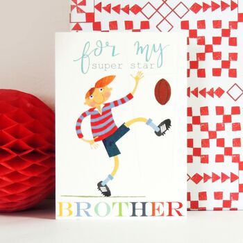 BY03 Rugby Brother Carte de vœux 2