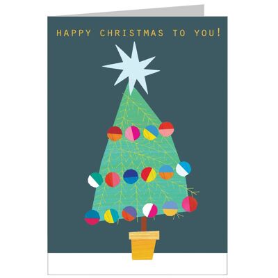 Tarjeta XM01 Bold Christmas Tree