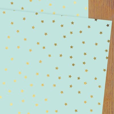 WP85 Opal Stars Wrapping Paper