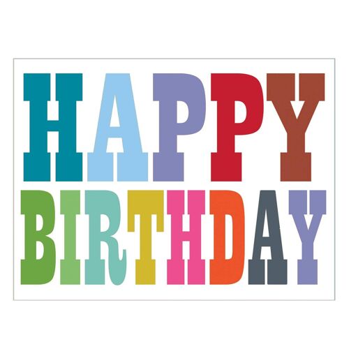 TW101 Happy Birthday Mini Card