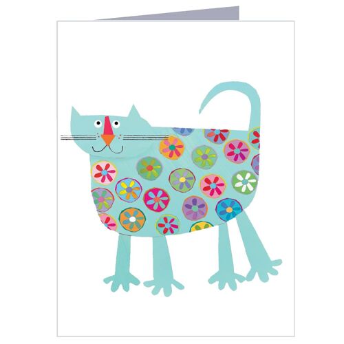 WTW27 Mini Cat Greetings Card