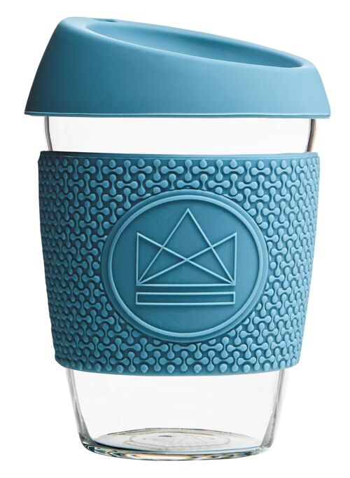 Neon Kactus Reusable Glass Coffee Cups 12oz- Super Sonic